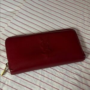Yves Saint Laurent Deep Red Wallet
